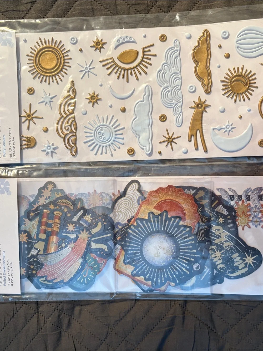 Creative Memories project embellishments celestial